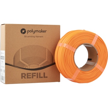 Ambalaj si rola filament 1.75 mm Polymaker Refill Panchroma PLA Orange (portocaliu) 1kg - Filamente3D.ro
