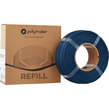 Cutie si rezerva de filament 1.75 mm Polymaker Refill Panchroma PLA Matte Army Blue 1kg - Filamente3D.ro