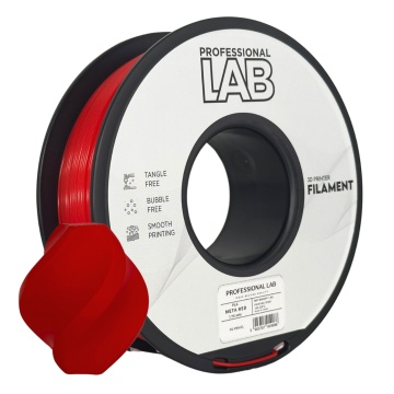 Rola si vaza printata din filament 1.75 mm Professional Lab PLA Meta Rosu 1kg - cu logo
