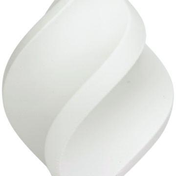 Vaza printata din filament PLA Plus Alb de la Professional Lab - 1.75mm / 1kg