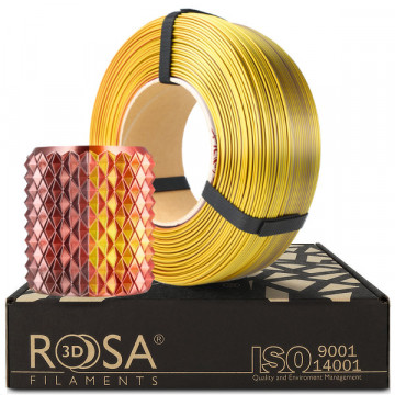 Filament 1.75 mm Rosa 3D ReFill PLA Magic Silk Treasure (auriu - cupru - bronz) 1kg