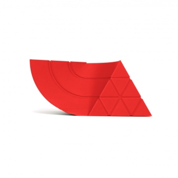 Mostra printata din filament 1.75 mm SmartFil PLA RECYCLED Red (rosu) - RAL 3028 - 1kg - Filamente3D.ro