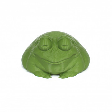 Broscuta printata 3D din filament 1.75mm FormFutura ReForm rPLA Venom Green (verde) 1kg - vedere frontala - Filamente3D.ro