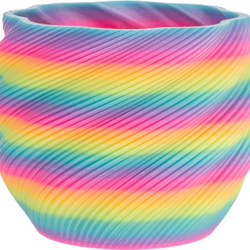 Vaza printata din filament Panchroma Gradient Luminous Rainbow - zi – un curcubeu fosforescent, straluceste in intuneric - ideal pentru imprimare precisa - 1kg - Filamente3D.ro