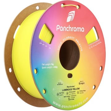 Rola Panchroma Luminous Yellow – galben fosforescent, straluceste in intuneric - ideal pentru imprimare precisa - Filamente3D.ro