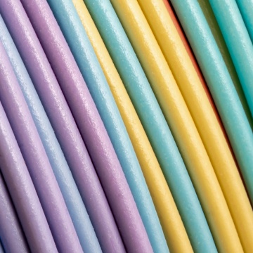 Detaliu rola de filament Polymaker Panchroma PLA Gradient Matte Pastel Rainbow 1kg - Filamente3D.ro
