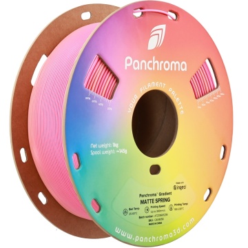 Rola verticala filament Polymaker Panchroma PLA Gradient Matte Spring 1kg - Filamente3D.ro