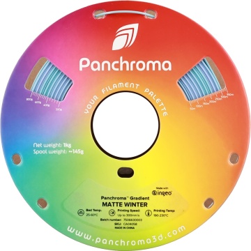 Rola frontal filament Polymaker Panchroma PLA Gradient Matte Winter 1kg - Filamente3D.ro