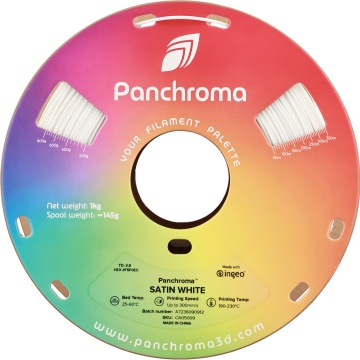 Vedere frontala filament Polymaker Panchroma Satin White 1kg - Filamente3D.ro
