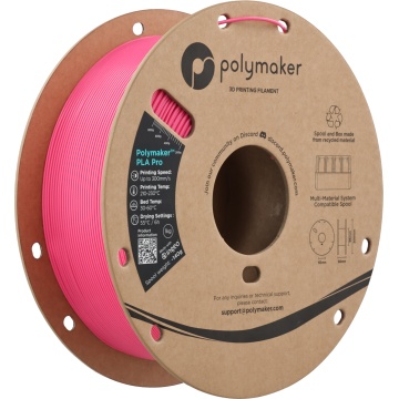 Vedere axonometrica rola de filament 1.75mm Polymaker PLA Pro - High Speed Tough PLA Magenta (magenta) 1kg