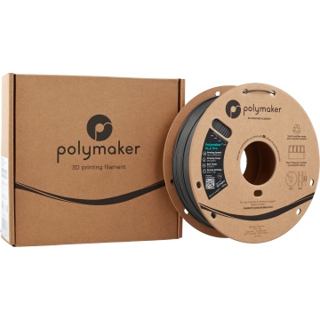 Cutie si rola de filament 1.75mm Polymaker PLA Pro - High Speed Tough PLA Metallic Chrome (argintiu) 1kg