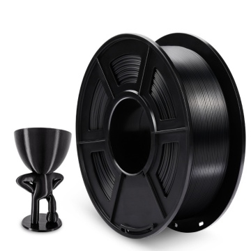 Filament 1.75mm Sunlu PLA+ Silk Black (negru) 1kg