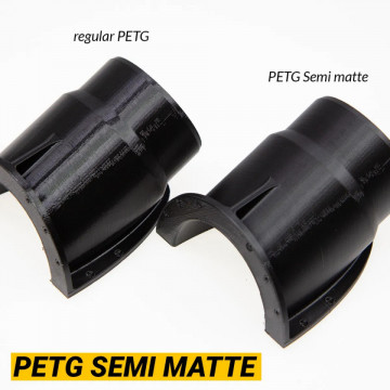Comparatie piesa printata din filament colorFabb PETG Semi-Matte Black 750g si PETG normal - Filamente3D.ro