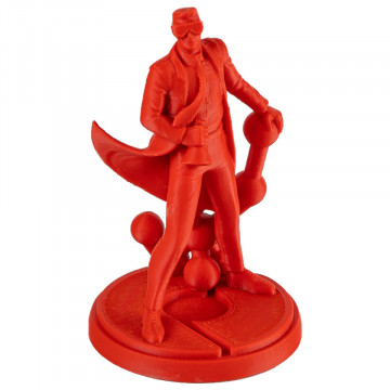 Statueta Polyman printata 3D din filament Polymaker PolyLite ASA Red (rosu)1kg - Filamente3D.ro