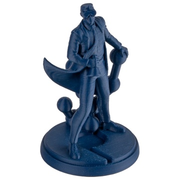 Statueta omul de stiinta Polymaker printat in filamentul Panchroma Matte PLA Army Blue - Filamente3D.ro