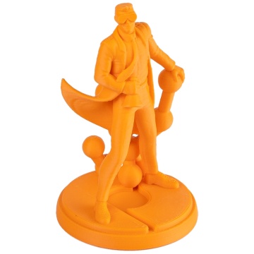 Statueta Polyman printata 3D din filament Polymaker Panchroma PLA Matte Sunrise Orange (portocaliu)1kg - Filamente3D.ro