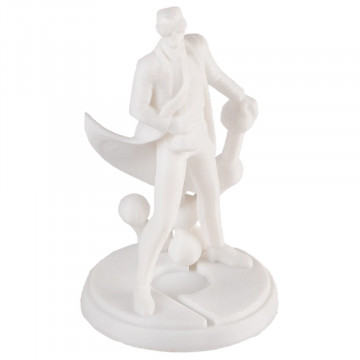 Statueta Polyman printata 3D din filament Polymaker PolyMax PC White 750g - Filamente3D.ro
