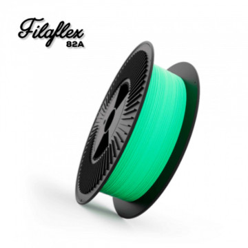 Filament Recreus FilaFlex Original 82A Aqua (turcoaz) 3kg si text - Filamente3D.ro