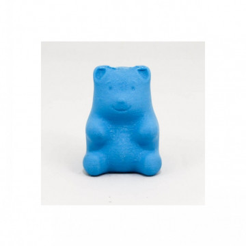 Ursulet printat 3D din filament Recreus FilaFlex Original 82A Blue (albastru) 500g - Filamente3D.ro