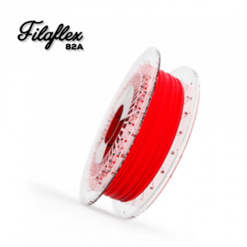 Filament Recreus FilaFlex Original 82A Red (rosu) 500g si text - Filamente3D.ro