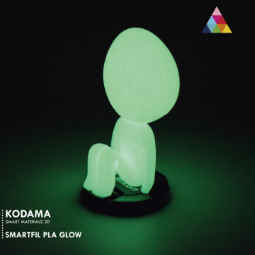 Piesa printata din filament SmartFil PLA Green Glow (fosforescent) 750g - Filamente3D.ro