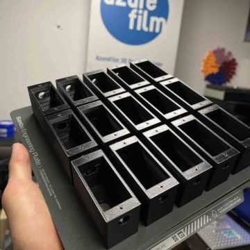Cutiute printate din filament AzureFilm ReFill PETG Hyper Speed Black 1kg - Filamente3D.ro