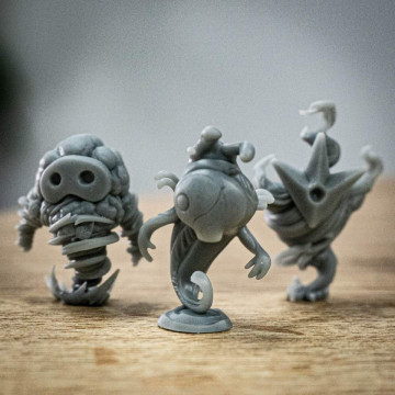 Miniaturi statuete piesa de joc printate 3D din rasina FormFutura Miniature LCD Resin - Model - Grey (gri) 500ml - Filamente3D.ro