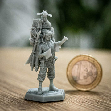 Statueta miniatura printata 3D din rasina FormFutura Miniature LCD Resin - Model - Grey (gri) 500ml - Filamente3D.ro