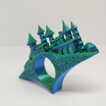 Semn de carte printat din filament 1.75 mm FormFutura High Gloss PLA - ColorMorph Blue&Green (albastru si verde) 750g - Filamente3D.ro