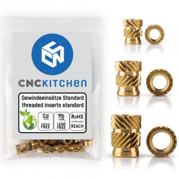 Set 200 buc inserturi filetate CNC Kitchen - Standard (M3 / M4 / M5)