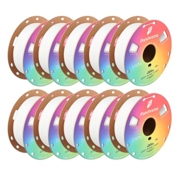 10 x Filament 1.75mm Polymaker Panchroma Satin PLA White 1kg