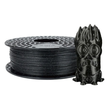 Filament 1.75 mm AzureFilm PLA Glitter Black (negru) 1kg