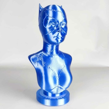 Statueta printata din filament 1.75mm AzureFilm PLA Silk Ocean Blue (albastru) 1kg