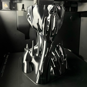 Vaza printata din filament AzureFilm PLA Silk Graphite Grey 1kg - Filamente3D.ro