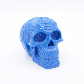 Craniu printat din filament Fiberlogy Fibersmooth Blue 500g - Filamente3D.ro