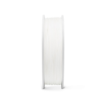 Lateral rola de filament Fiberlogy MattFlex 40D White 850g - Filamente3D.ro