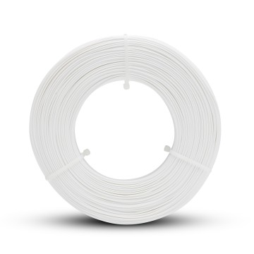 Filament 1.75 mm Fiberlogy ReFill Easy PLA White (alb) - RAL 9003 - 850g