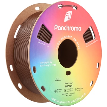 Amplasata vertical rola de filament 1.75 mm Polymaker Panchroma CoPE Brown 1kg - Filamente3D.ro