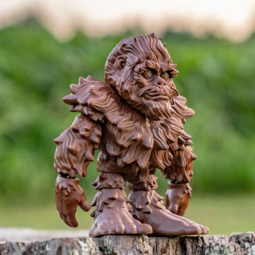Statueta miniatura - vedere laterala - printata din filament 1.75 mm Polymaker Panchroma CoPE Brown 1kg - Filamente3D.ro