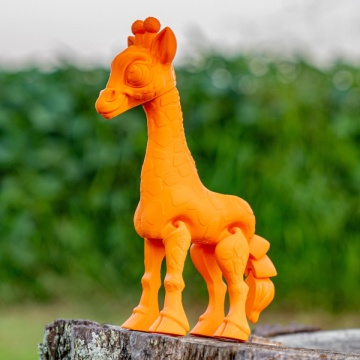 Vedere girafa printata din filament 1.75 mm Polymaker Panchroma CoPE Orange 1kg - Wow! Nu pot sa cred ca nu e PLA - Filamente3D.ro