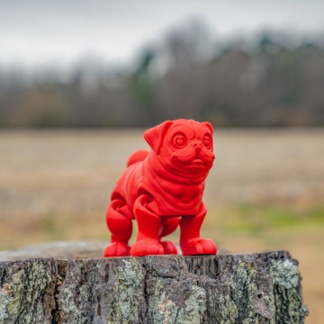 Catel printat din filament 1.75 mm Panchroma CoPE Red (rosu) 1kg - Filamente3D.ro