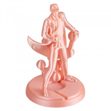 Statueta Polyman printata din filament 1.75 mm PolyLite PLA Silk Pink 1kg - Filamente3D.ro