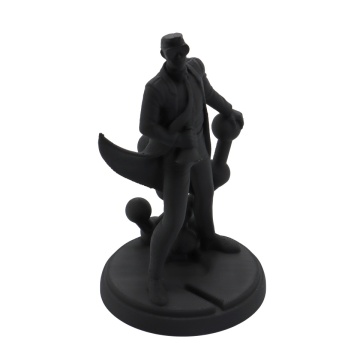 Statueta Polyman printata din filament Polymaker HT-PLA Black 1kg - Filamente3D.ro
