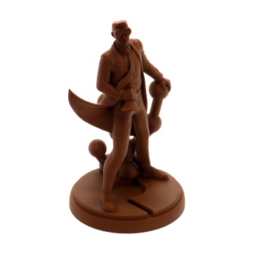 Statueta Polyman printata din filament Polymaker HT-PLA Brown 1kg - Filamente3D.ro