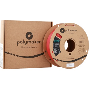 Rola si ambalaj filament Polymaker HT-PLA-GF Power Tool Red 1kg - Filamente3D.ro