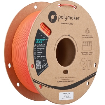Rola vertical filament Polymaker HT-PLA Gradient Fire 1kg - Filamente3D.ro
