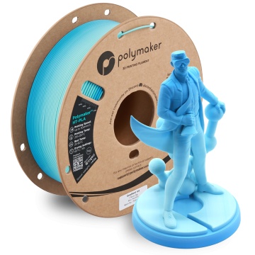 Rola si statueta Polyman printata din filament Polymaker HT-PLA Gradient Ice 1kg - Filamente3D.ro