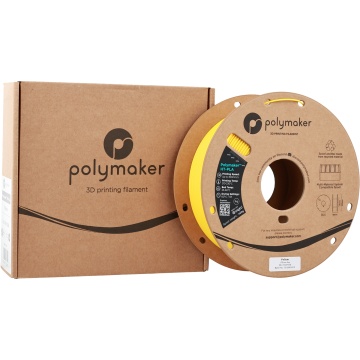 Rola si ambalaj filament Polymaker HT-PLA Yellow 1kg - Filamente3D.ro