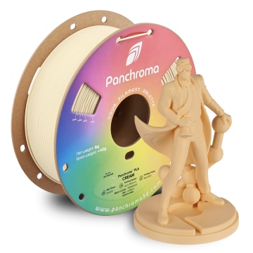 Rola si statueta Polyman printata din filament Polymaker Panchroma PLA Cream 1kg - Filamente3D.ro