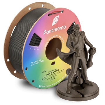 Rola si statueta Polyman printata din filament Polymaker Panchroma PLA Dark Olive Drab 1kg - Filamente3D.ro